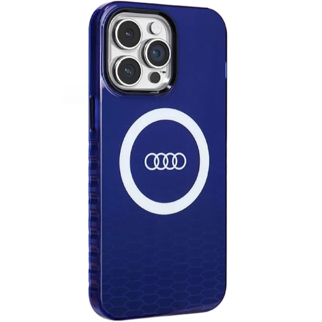 Чохол Audi IML Big Logo Case для iPhone 14 Pro Max Navy Blue with MagSafe (AU-IMLMIP14PM-Q5/D2-BE)
