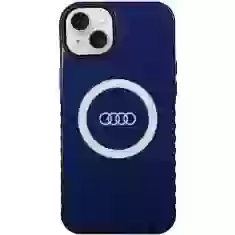 Чехол Audi IML Big Logo Case для iPhone 15 Plus | 14 Plus Navy Blue with MagSafe (AU-IMLMIP15M-Q5/D2-BE)