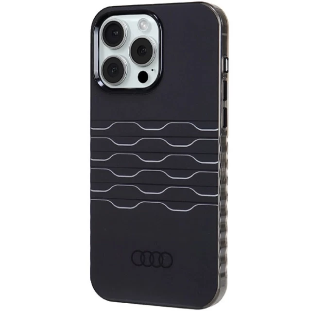 Чохол Audi IML MagSafe Case для iPhone 15 Pro Max Black with MagSafe (AU-MIP15PM-A6/D3-BK)