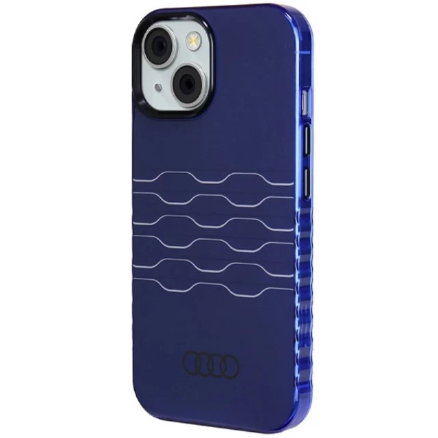 Чехол Audi IML MagSafe Case для iPhone 15 | 14 | 13 Navy Blue with MagSafe (AU-MIP15-A6/D3-BE)