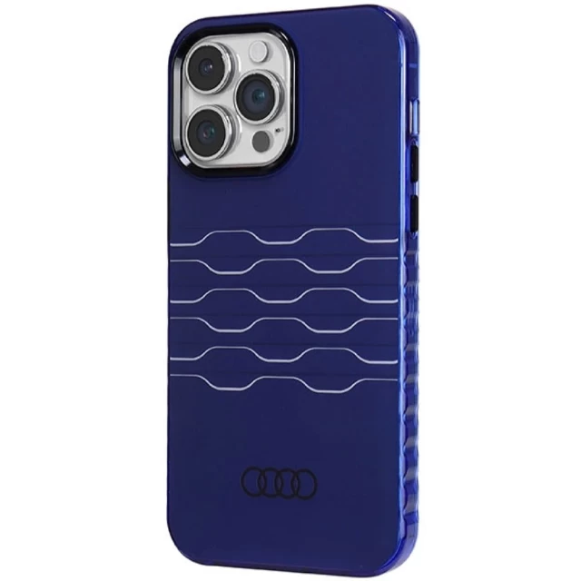 Чохол Audi IML MagSafe Case для iPhone 14 Pro Max Navy Blue with MagSafe (AU-MIP14PM-A6/D3-BE)