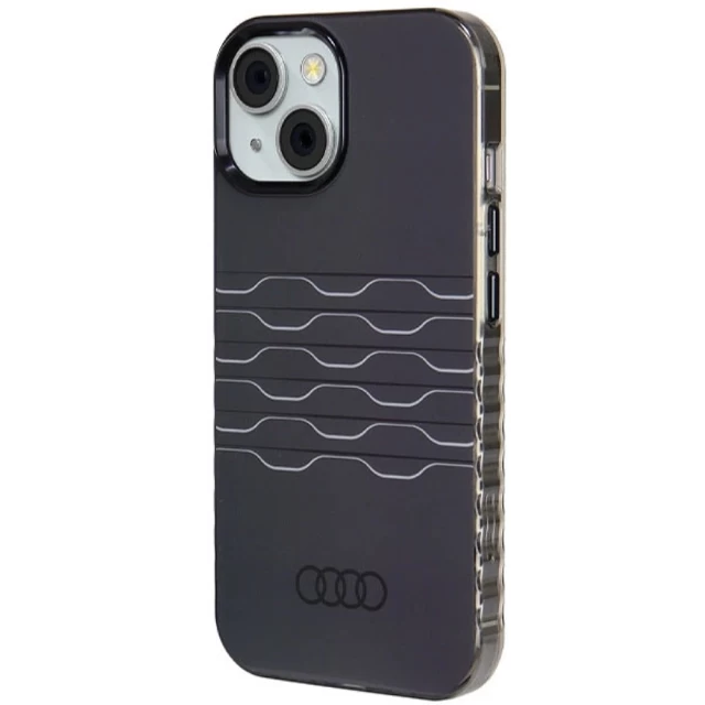 Чехол Audi IML MagSafe Case для iPhone 15 | 14 | 13 Black with MagSafe (AU-MIP15-A6/D3-BK)
