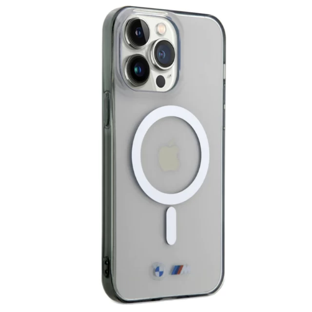 Чохол BMW Silver Ring для iPhone 15 Pro Transparent with MagSafe (BMW000823-0)