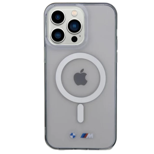 Чохол BMW Silver Ring для iPhone 15 Pro Transparent with MagSafe (BMW000823-0)