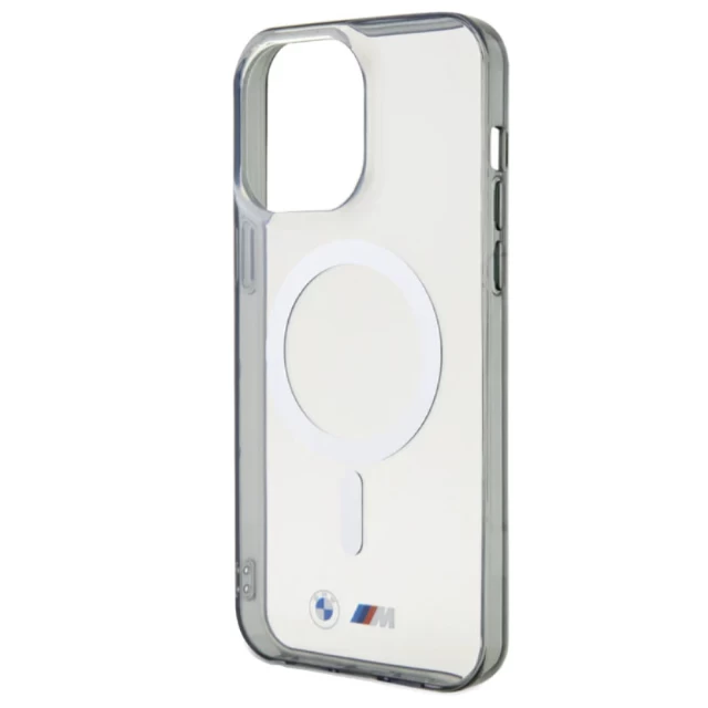 Чохол BMW Silver Ring для iPhone 15 Pro Transparent with MagSafe (BMW000823-0)