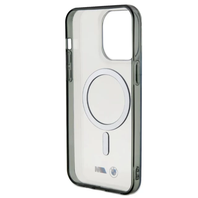 Чохол BMW Silver Ring для iPhone 15 Pro Transparent with MagSafe (BMW000823-0)