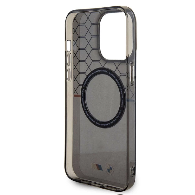 Чехол BMW Pattern для iPhone 15 Pro Grey with MagSafe (BMW000821-0)