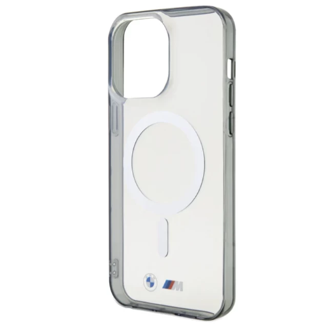 Чохол BMW Silver Ring для iPhone 15 Pro Max Transparent with MagSafe (BMW000824-0)