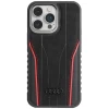 Чохол Audi Genuine Leather для iPhone 15 Pro Black/Red with MagSafe (AU-TPUPCMIP15P-R8/D3-RD)