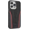 Чохол Audi Genuine Leather для iPhone 15 Pro Black/Red with MagSafe (AU-TPUPCMIP15P-R8/D3-RD)