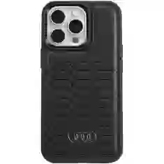 Чохол Audi Synthetic Leather для iPhone 13 Pro Max Black with MagSafe (AU-TPUPCMIP13PM-GT/D3-BK)
