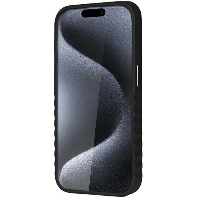 Чехол Audi Synthetic Leather для iPhone 15 Pro Black with MagSafe (AU-TPUPCMIP15P-GT/D3-BK)
