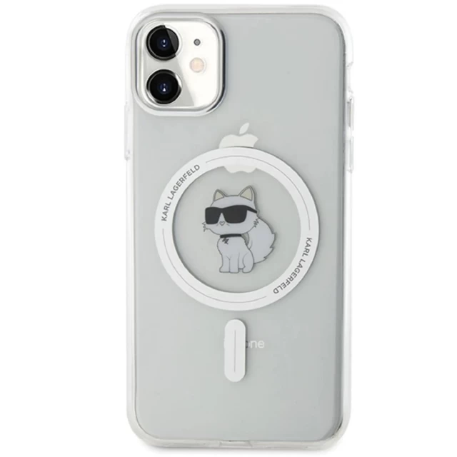 Чохол Karl Lagerfeld IML Choupette для iPhone 11 Transparent with MagSafe (KLHMN61HFCCNOT)