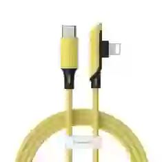 Кабель Baseus Colourful Elbow Lightning to USB-C 1.2m PD Yellow (6953156216594)