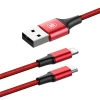 Кабель Baseus Rapid 2-in-1 USB-A to Lightning/Micro-USB 1.2m Red (6953156256354)
