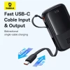 Портативное зарядное устройство Baseus Qpow Pro+ 10000mAh 22.5W with Built-in USB-C Cable Black (P10067101113-00)