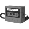 Чехол для наушников Elago Cassette Tape Case для AirPods Pro 2 Black (EAPP2TAPE-BK+STR-BK)