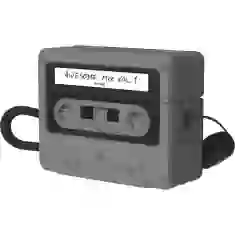 Чохол для навушників Elago Cassette Tape Case для AirPods Pro 2 Black (EAPP2TAPE-BK+STR-BK)