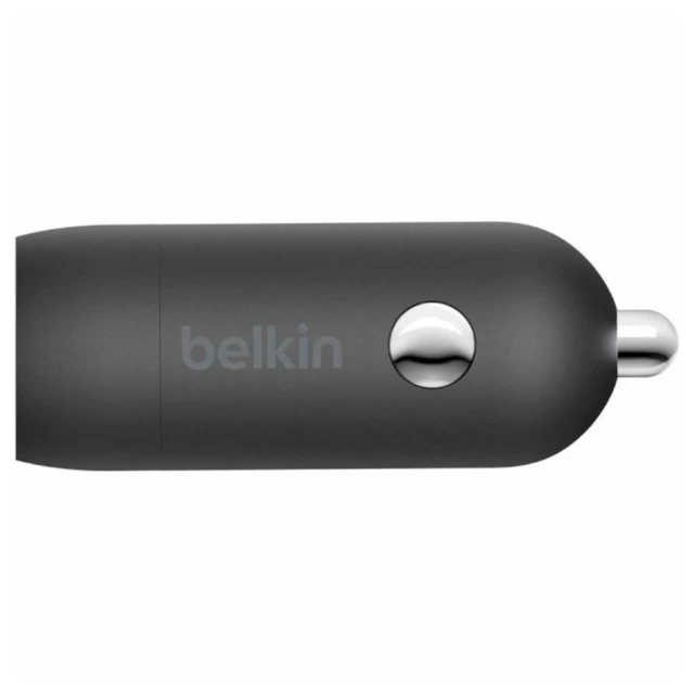Автомобільний зарядний пристрій Belkin BoostCharge 30W USB-C with USB-C to USB-C Cable 1m Black (CCA004BT1MBK-B6)