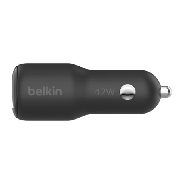 Автомобільний зарядний пристрій Belkin BoostCharge 42W USB-C/USB-A Black (CCB005BTBK)