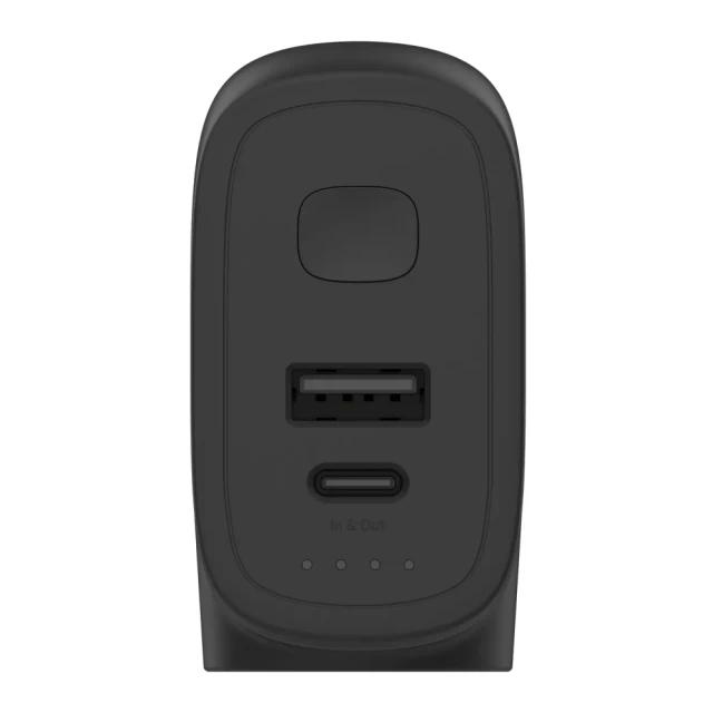 Гібридний зарядний пристрій Belkin 2-in-1 PD UK | EU | US | AU 5000mAh 25W USB-C | USB-A with USB-C to USB-C Cable 1m Black (BPZ003BT1MBK-B6)