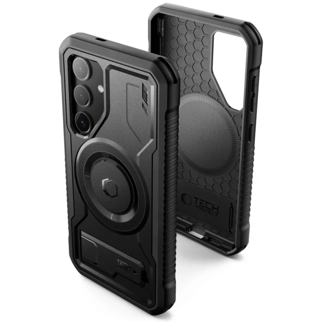 Чохол Tech-Protect Kevlar для Samsung Galaxy S24 (S921) Black with MagSafe (5906203690831)