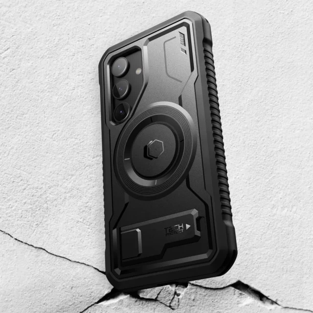 Чехол Tech-Protect Kevlar для Samsung Galaxy S24 (S921) Black with MagSafe (5906203690831)