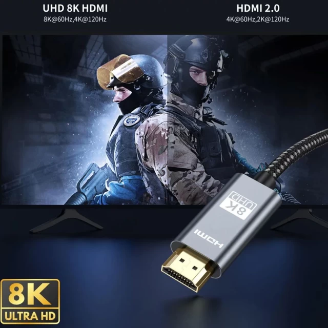 Кабель Tech-Protect Ultraboost HDMI 2.1 CABLE 4K 120HZ / 8K 60HZ 2m Black (5906302309092)