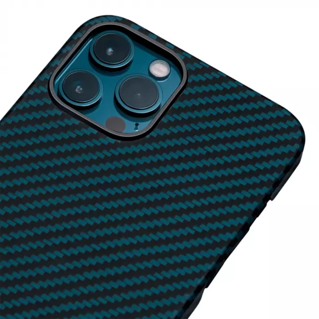 Чохол Pitaka MagEZ Twill Black/Blue для iPhone 12 Pro Max (KI1208PM)