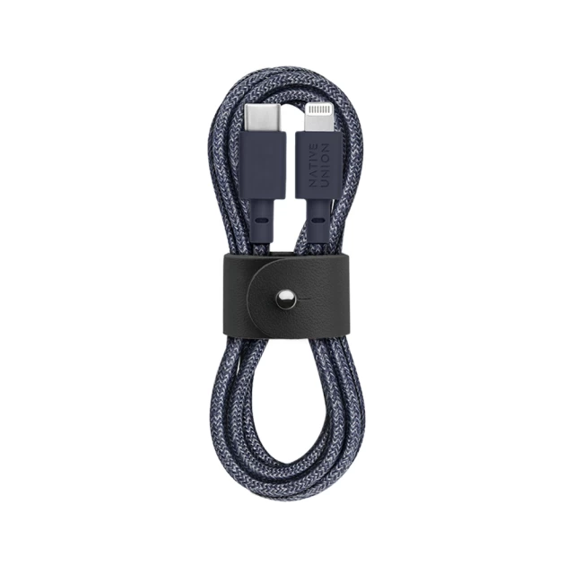 Кабель Native Union Belt Cable USB-C to Lightning Indigo 1.2 m (BELT-CL-IND-2-NP)
