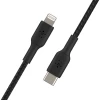 Кабель Belkin USB-C to Lightning BRAIDED Black 2 m (CAA004BT2MBK)