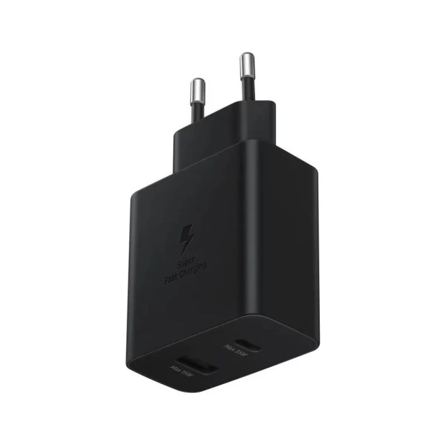 Мережевий зарядний пристрій Samsung 35W USB-C | USB-A Black (EP-TA220NBEGRU)