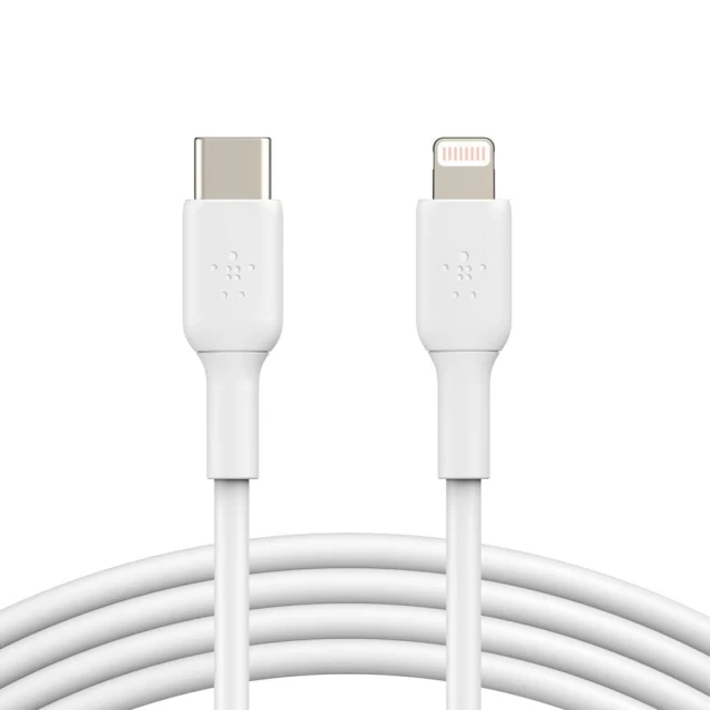 Кабель Belkin USB-C to Lightning PVC White 1 m (CAA003BT1MWH)