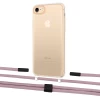 Чохол Upex Crossbody Protection Case для iPhone SE 2020 | 8 | 7 Crystal with Twine Rose Gold and Fausset Matte Black (UP83003)