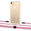 Чехол Upex Crossbody Protection Case для iPhone SE 2020 | 8 | 7 Crystal with Twine Coral and Fausset Matte Black (UP83004)