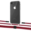 Чехол Upex Crossbody Protection Case для iPhone SE 2020 | 8 | 7 Crystal with Twine Red and Fausset Matte Black (UP83005)
