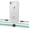 Чехол Upex Crossbody Protection Case для iPhone SE 2020 | 8 | 7 Crystal with Twine Pistachio and Fausset Matte Black (UP83008)