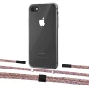 Чехол Upex Crossbody Protection Case для iPhone SE 2020 | 8 | 7 Crystal with Twine Mulberry and Fausset Matte Black (UP83011)