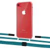 Чехол Upex Crossbody Protection Case для iPhone SE 2020 | 8 | 7 Crystal with Twine Cyan and Fausset Matte Black (UP83012)