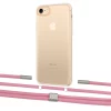 Чехол Upex Crossbody Protection Case для iPhone SE 2020 | 8 | 7 Crystal with Twine Coral and Fausset Silver (UP83021)