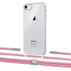 Чехол Upex Crossbody Protection Case для iPhone SE 2020 | 8 | 7 Crystal with Twine Coral and Fausset Silver (UP83021)