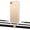 Чехол Upex Crossbody Protection Case для iPhone SE 2020 | 8 | 7 Crystal with Twine Black  and Fausset Gold (UP83035)