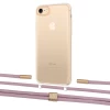 Чохол Upex Crossbody Protection Case для iPhone SE 2020 | 8 | 7 Crystal with Twine Rose Gold and Fausset Gold (UP83037)