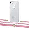 Чехол Upex Crossbody Protection Case для iPhone SE 2020 | 8 | 7 Crystal with Twine Coral and Fausset Gold (UP83038)