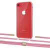 Чехол Upex Crossbody Protection Case для iPhone SE 2020 | 8 | 7 Crystal with Twine Coral and Fausset Gold (UP83038)
