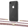 Чохол Upex Crossbody Protection Case для iPhone SE 2020 | 8 | 7 Crystal with Twine Mulberry and Fausset Gold (UP83045)