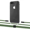 Чехол Upex Crossbody Protection Case для iPhone 8 Plus | 7 Plus Crystal with Twine Pistachio and Fausset Matte Black (UP83059)