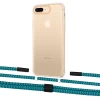 Чохол Upex Crossbody Protection Case для iPhone 8 Plus | 7 Plus Crystal with Twine Cyan and Fausset Matte Black (UP83063)