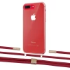 Чохол Upex Crossbody Protection Case для iPhone 8 Plus | 7 Plus Crystal with Twine Red and Fausset Gold (UP83090)