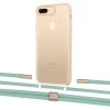 Чехол Upex Crossbody Protection Case для iPhone 8 Plus | 7 Plus Crystal with Twine Mint and Fausset Gold (UP83095)